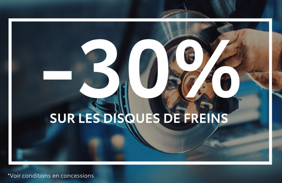 -30% disques de freins