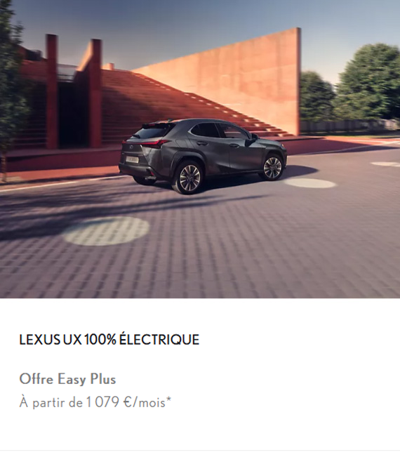 LEXUS UX 100% ÉLECTRIQUE